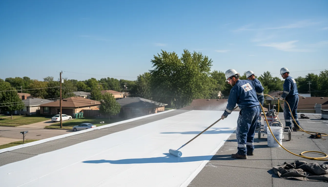 Commercial roof coating in Republic, WA near me